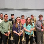 Photo of trombone studio students